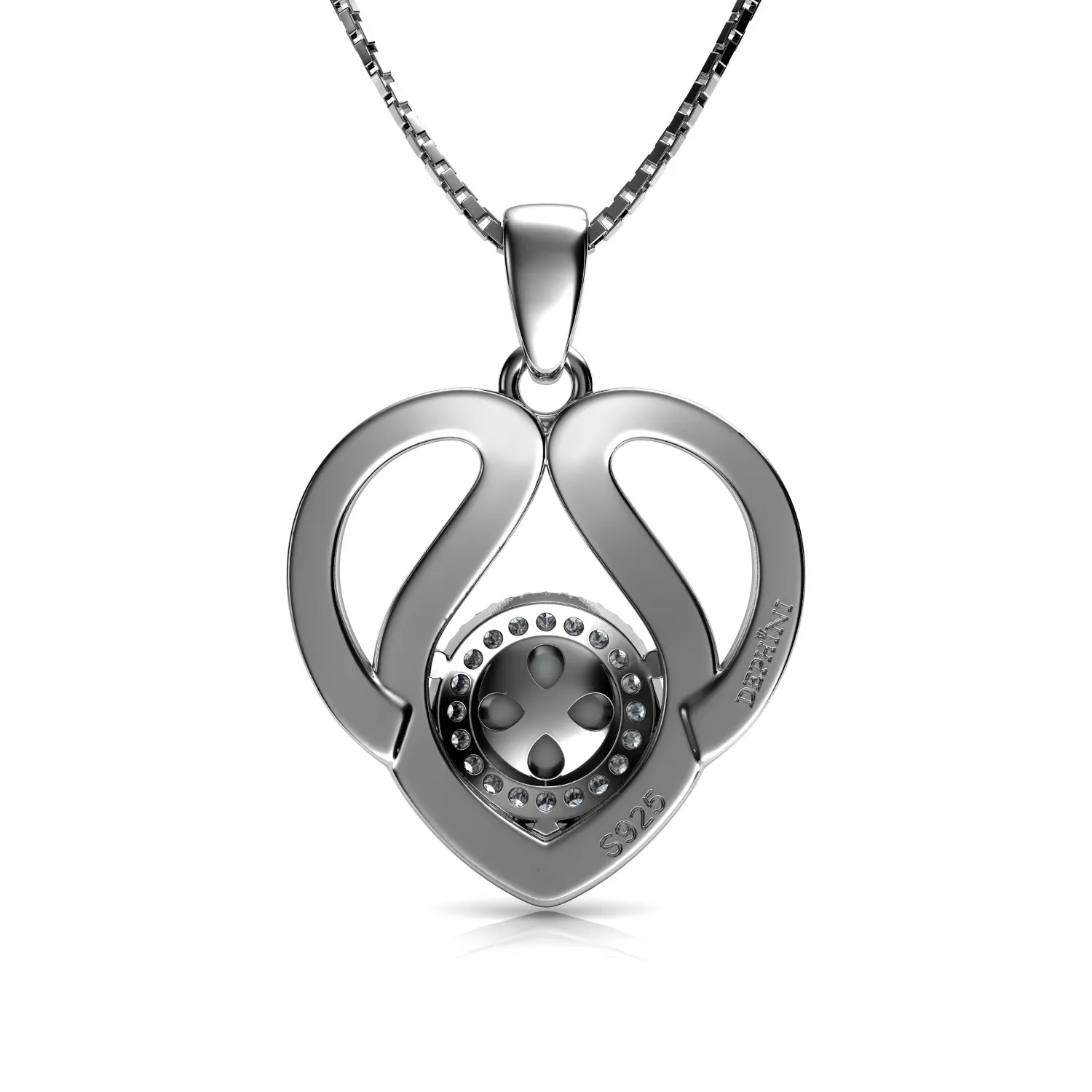 DEPHINI - Cute pearl necklace for Women - 925 sterling silver Pearl