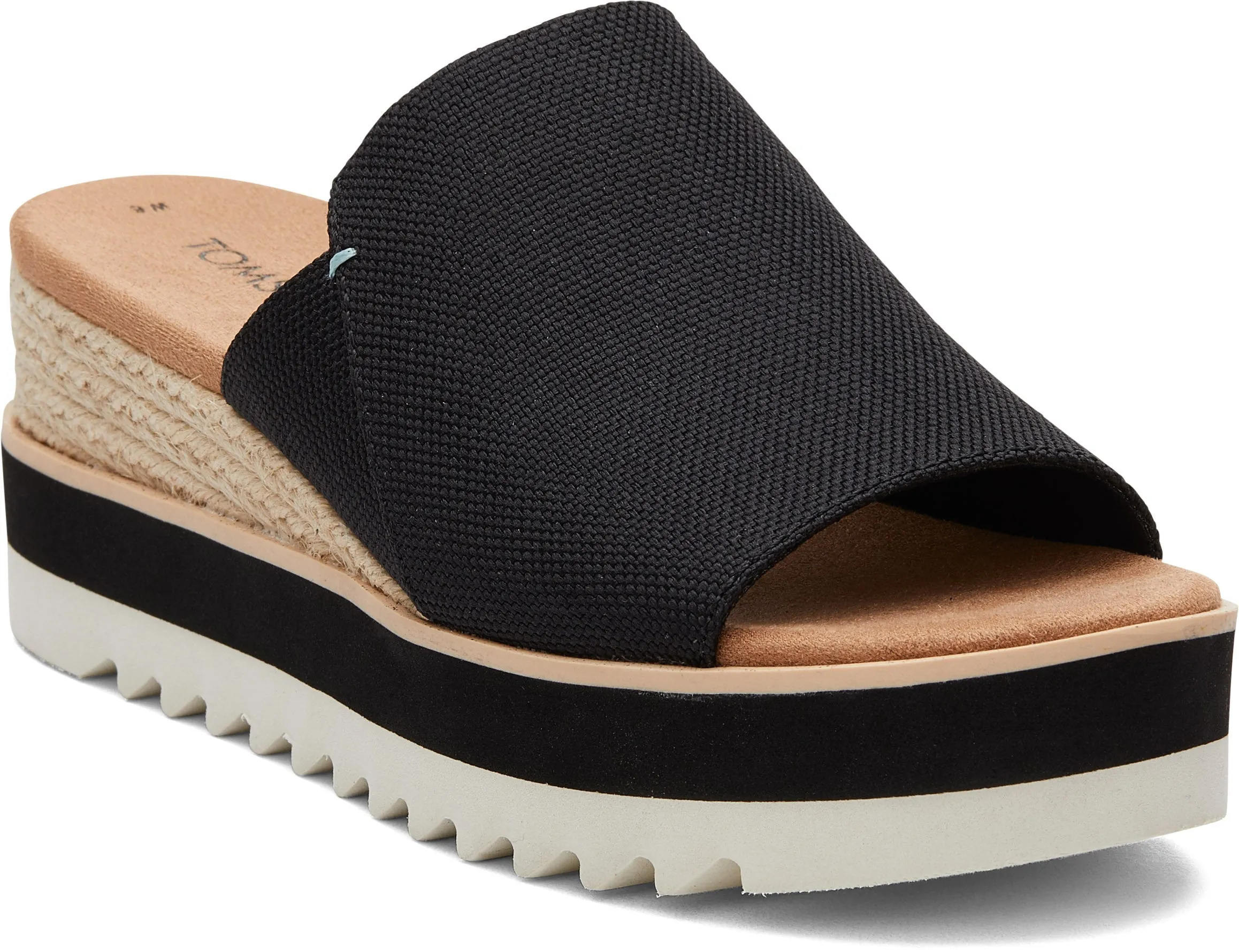 Diana Mule Sandal - Black Canvas