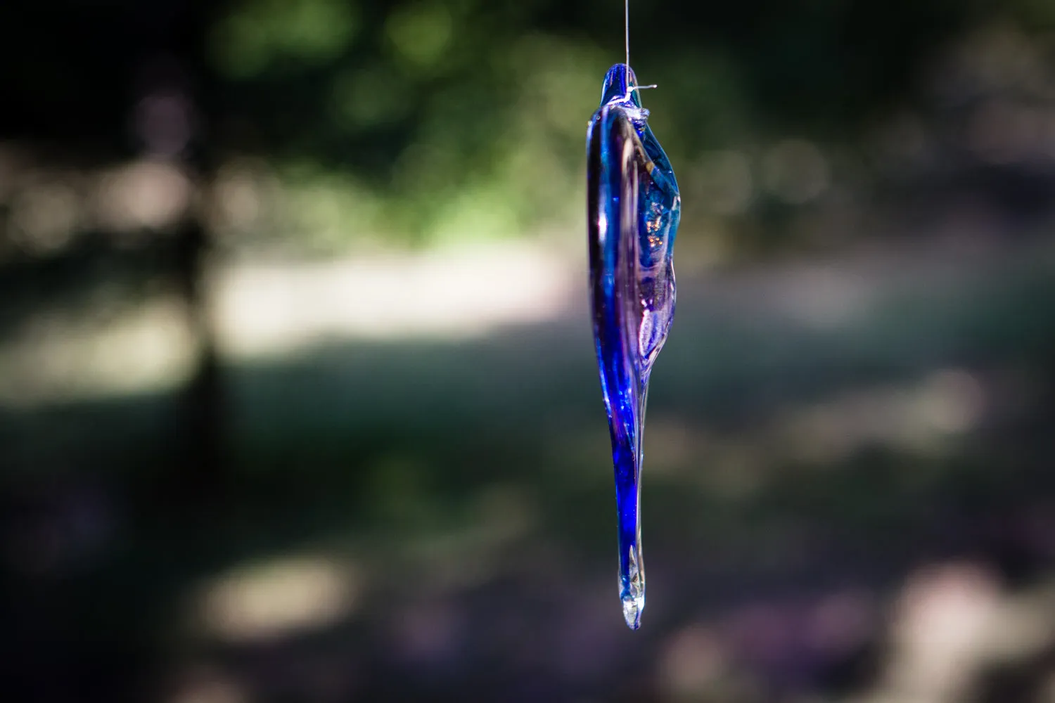 Dichroic Heart Suncatcher with Infused Cremains