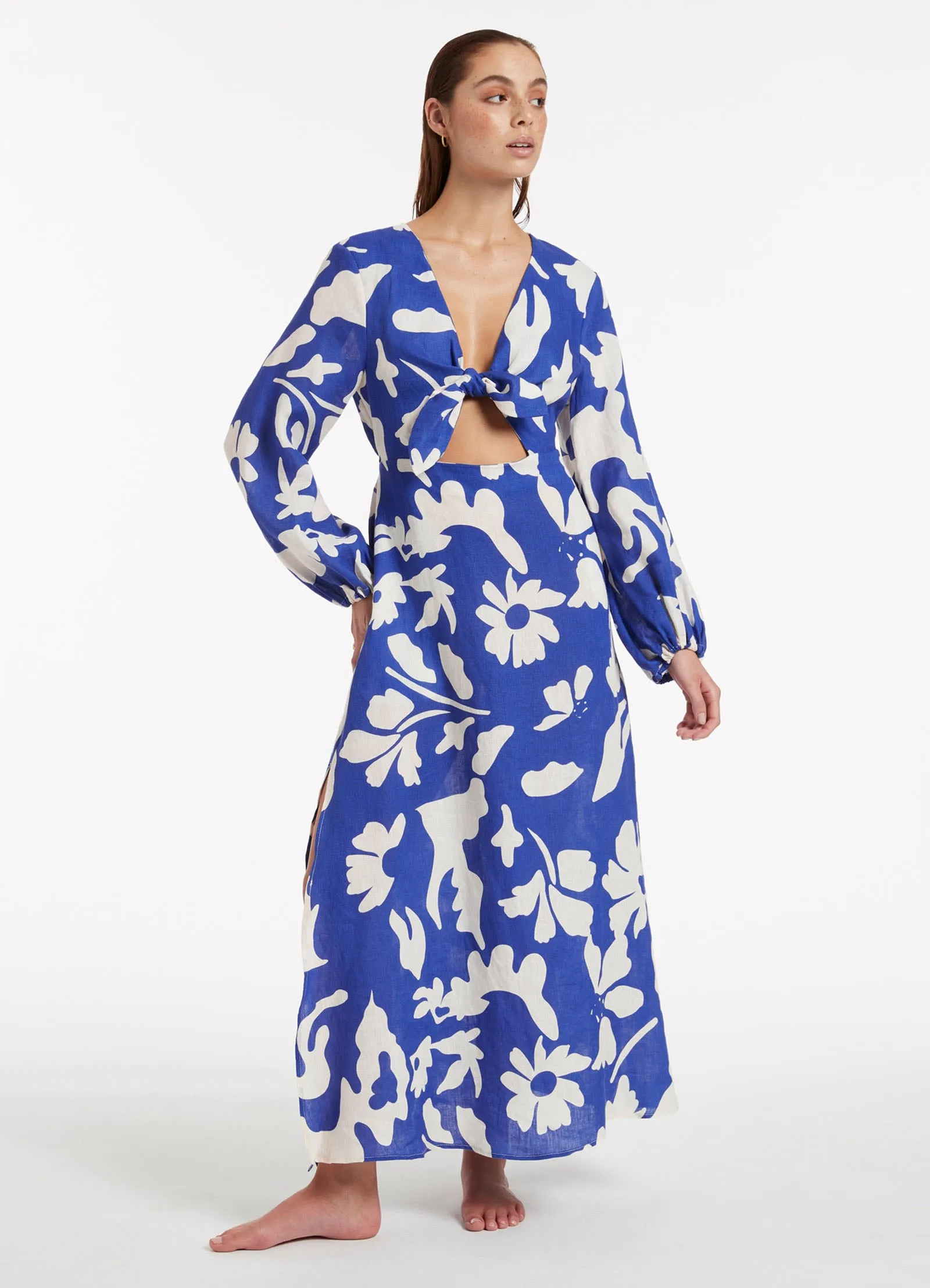 Emporio Tie Maxi Kaftan - Sapphire