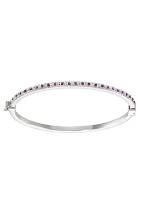 Everlasting Love Bracelet with Amethyst Diamond Embellishments