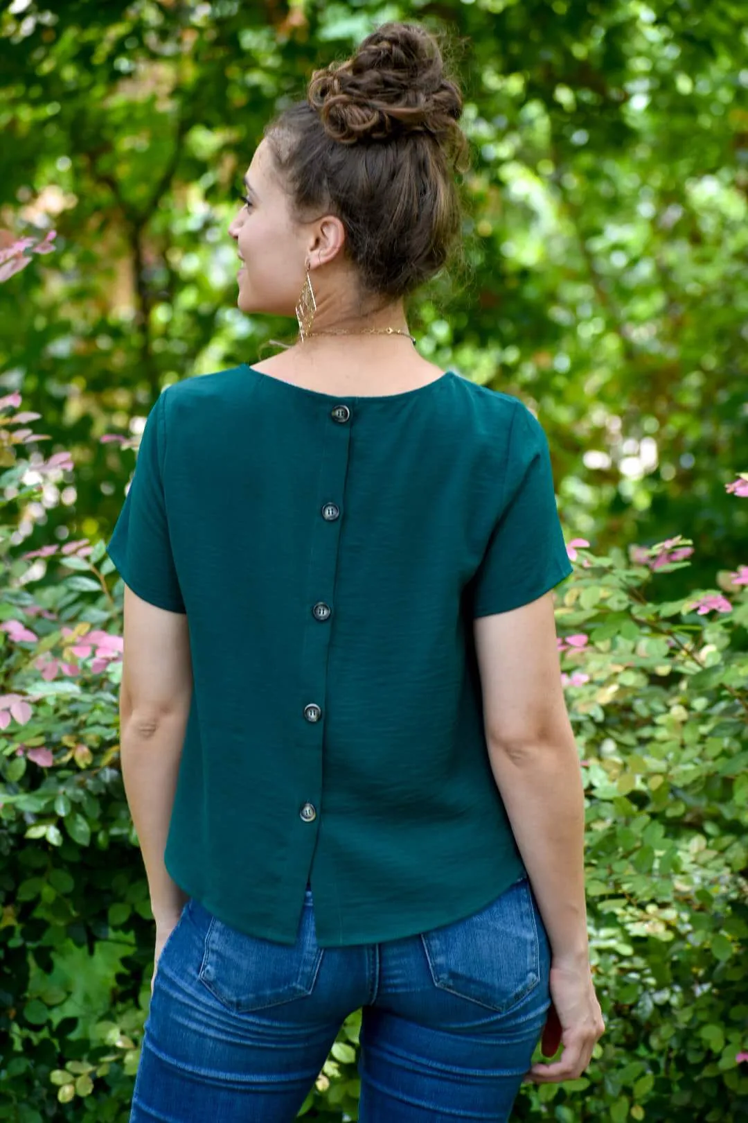 Fear No More Dark Green Blouse