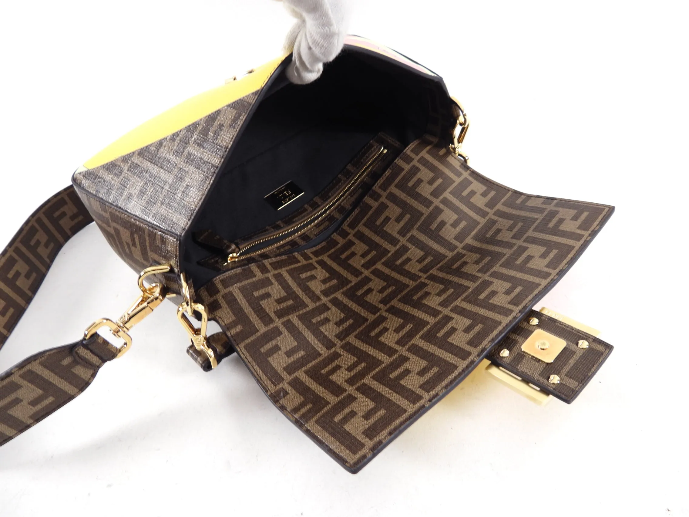 Fendi x Antonio Lopez Limited Edition FF Zucca Baguette Bag