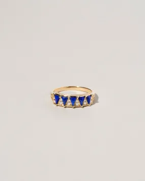 Five Triangle Ring - Lapis