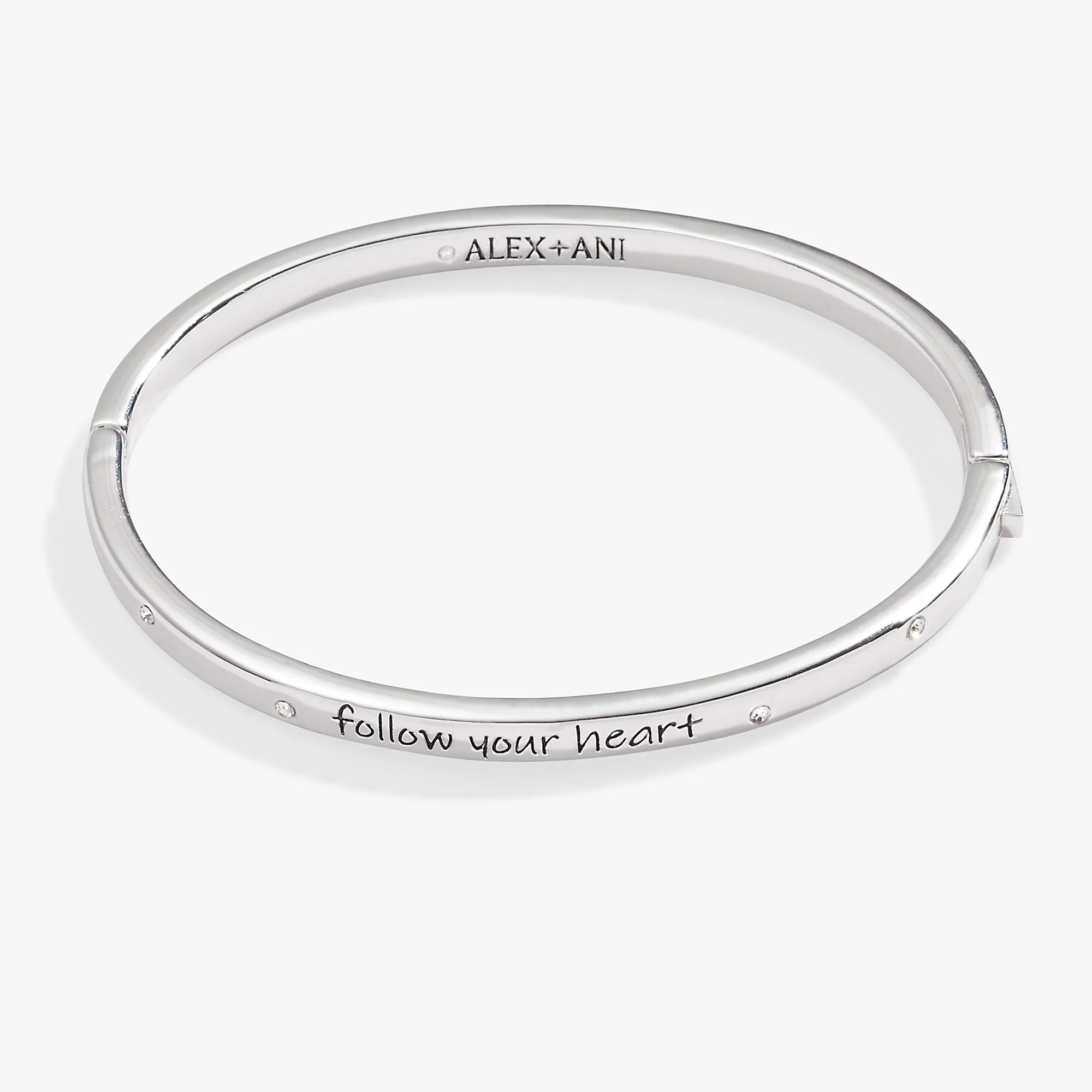 'Follow Your Heart' Mantra Bangle