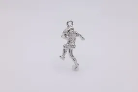 Football Player Wholesale Charm, 925 Sterling Silver, 594