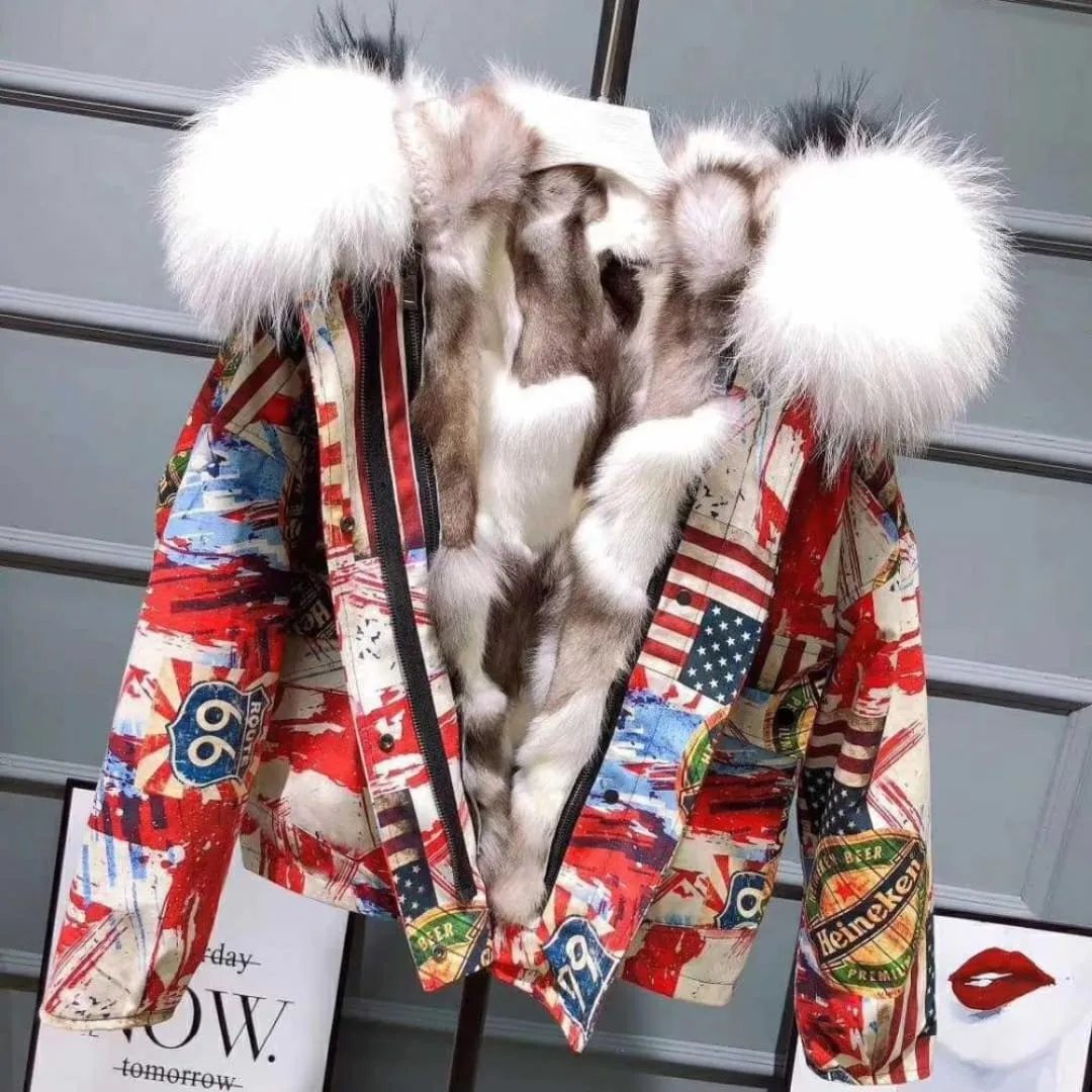 FOXY LADY Fur Hooded Parka