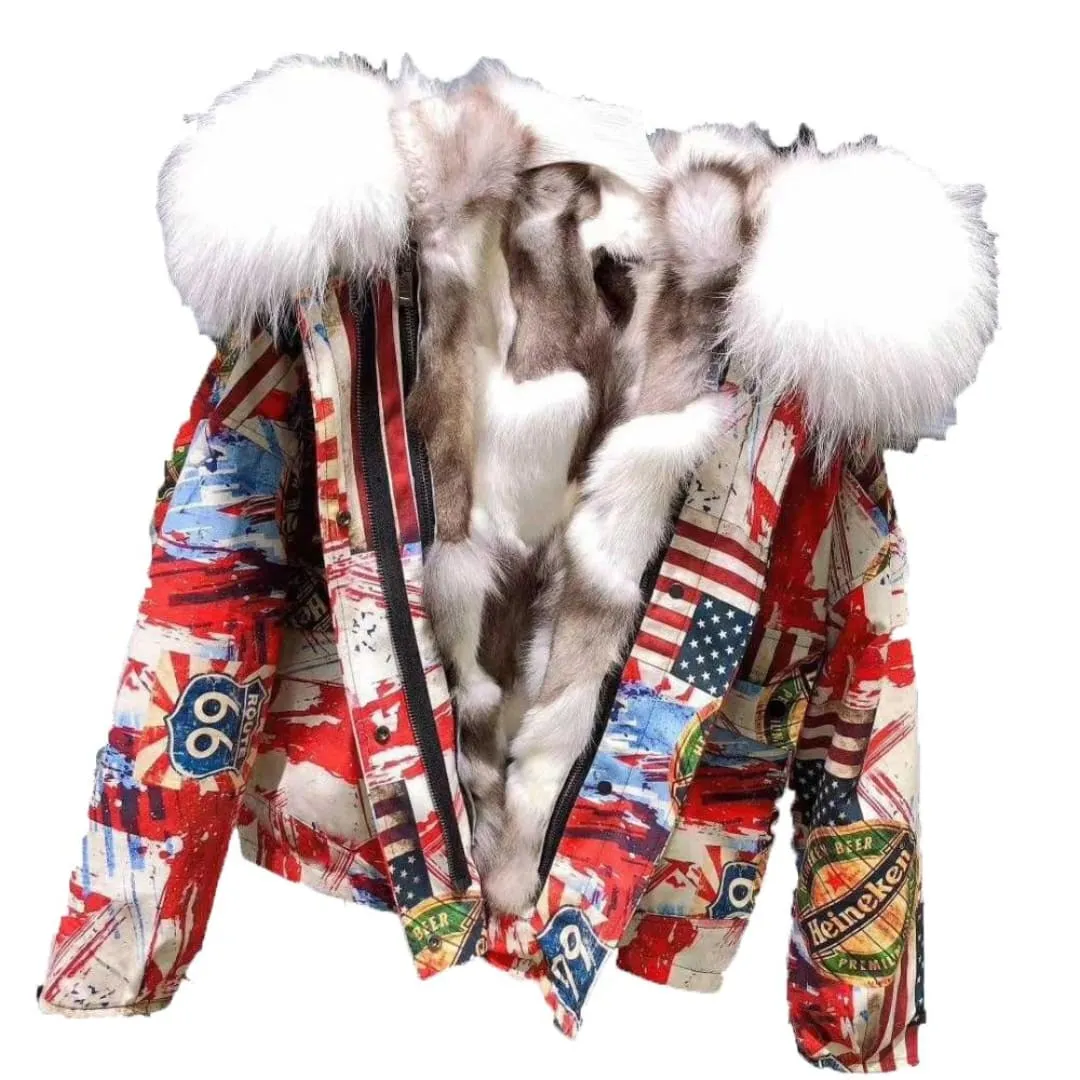 FOXY LADY Fur Hooded Parka