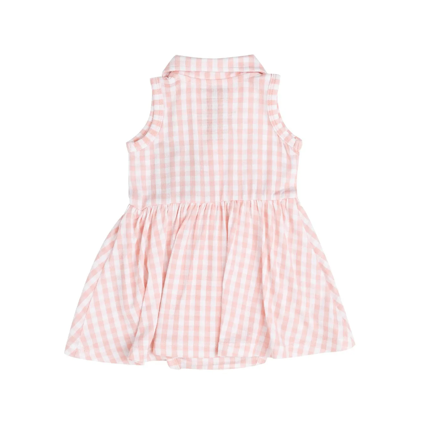 Gingham Pink Tennis Tank Bodysuit Dress by Angel Dear