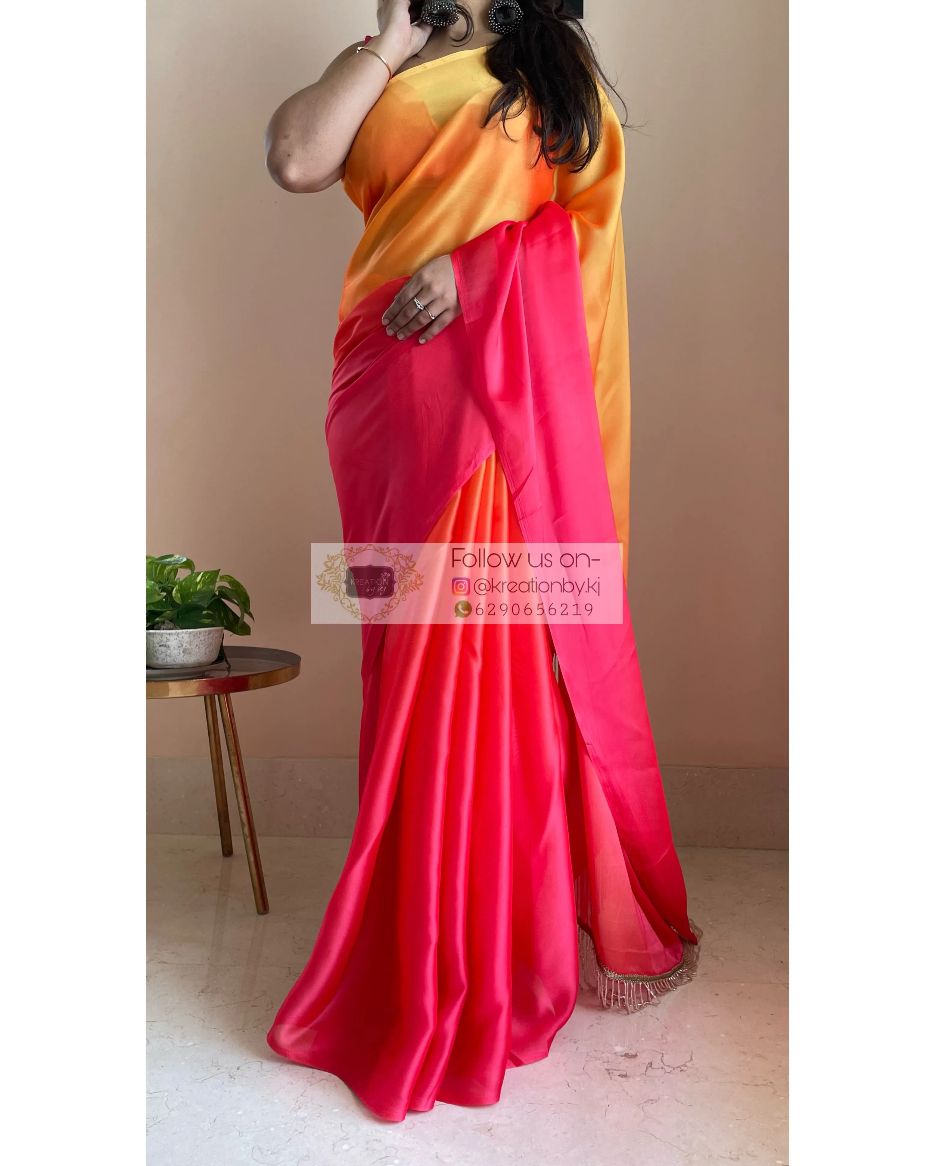 Gulab Khas Ombré Saree