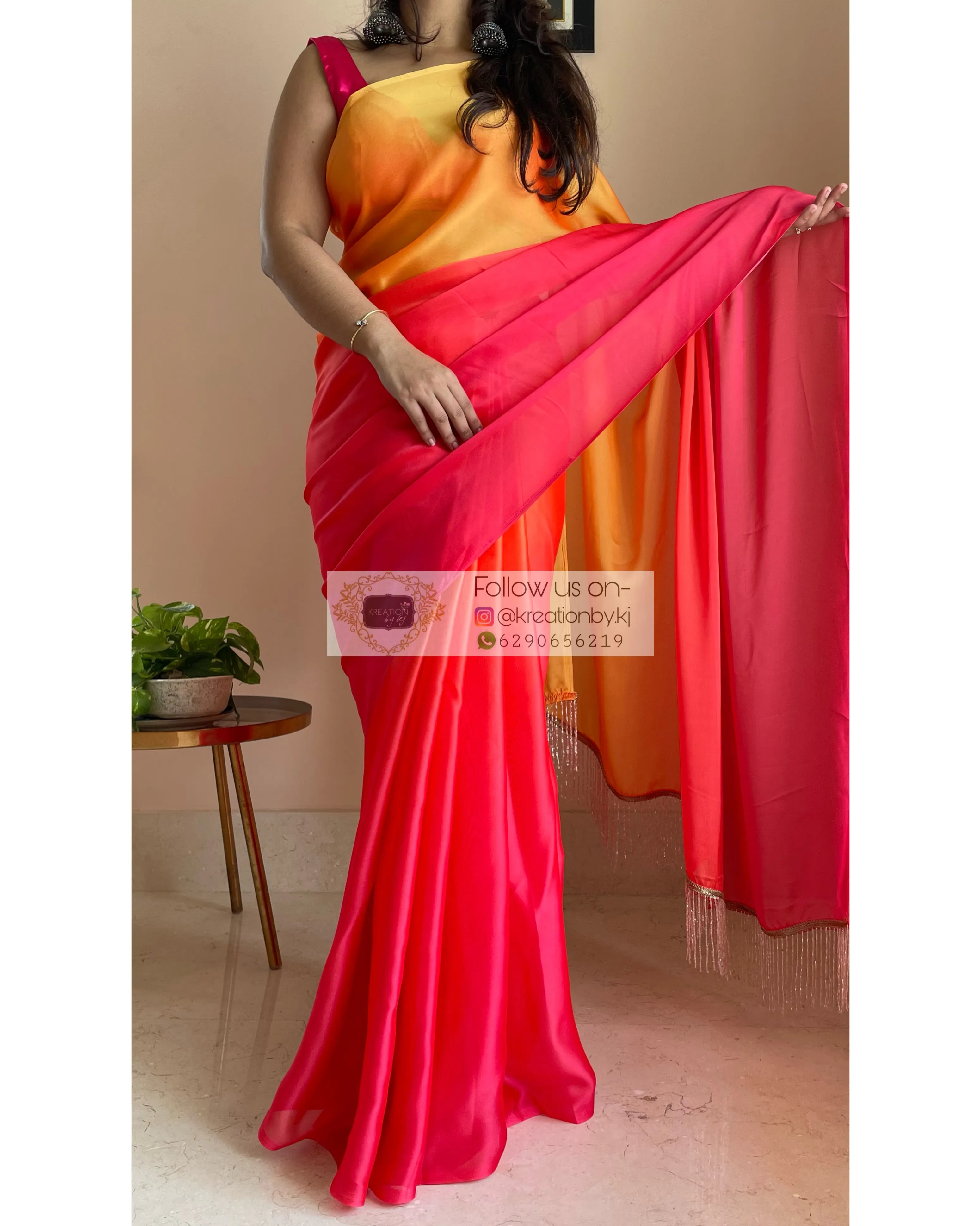 Gulab Khas Ombré Saree