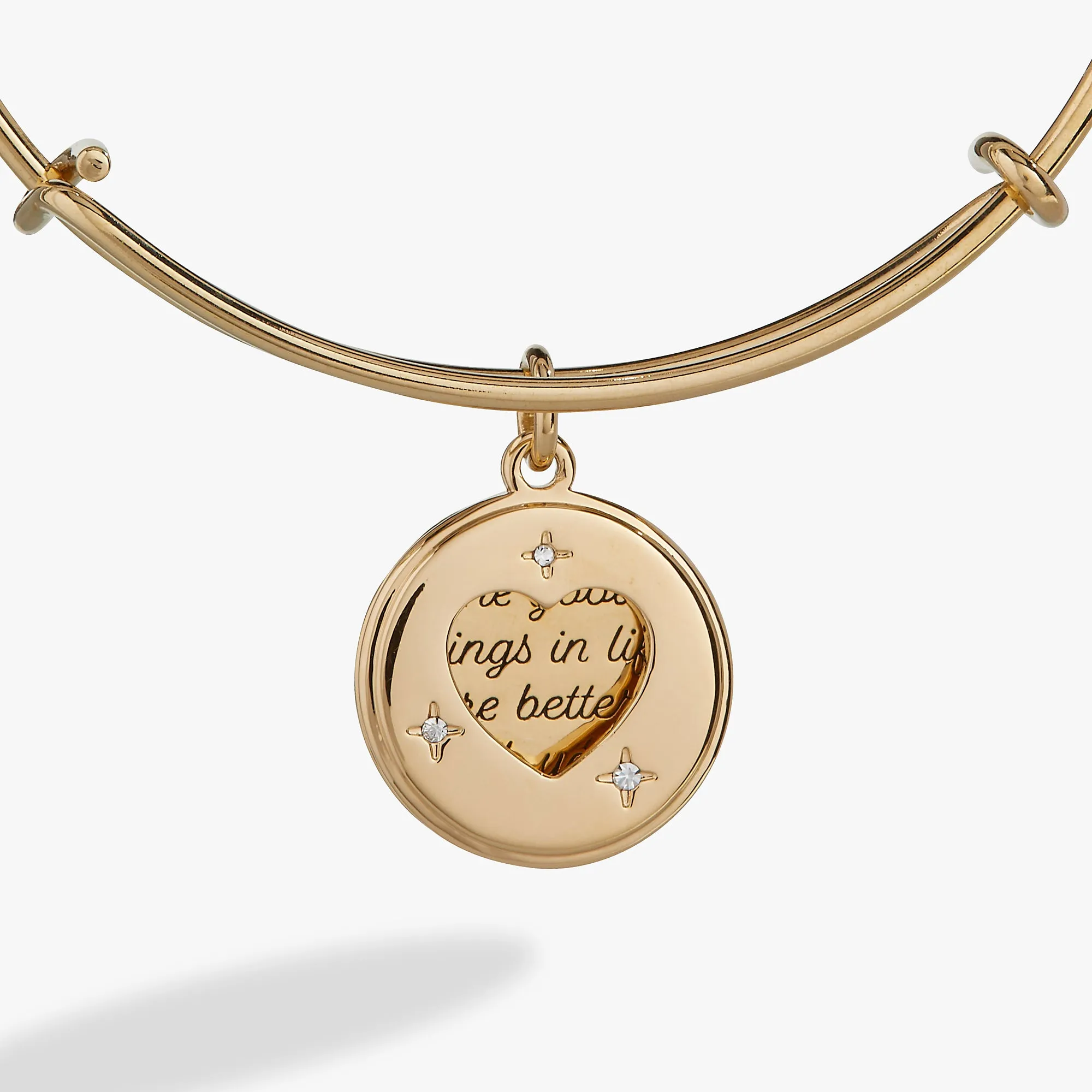 Hidden Message Heart Affirmation Bangle