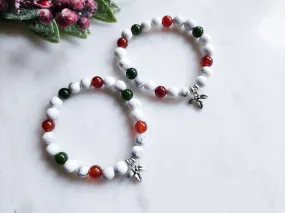 Holiday Collection || Howlite, Nephrite Jade & Carnelian || Reiki Infused