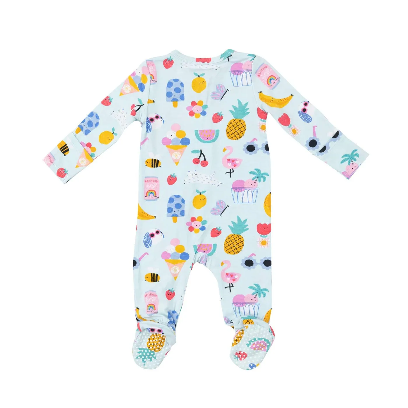 Ice Cream Giggles Two-Way Zipper Footie by Angel Dear