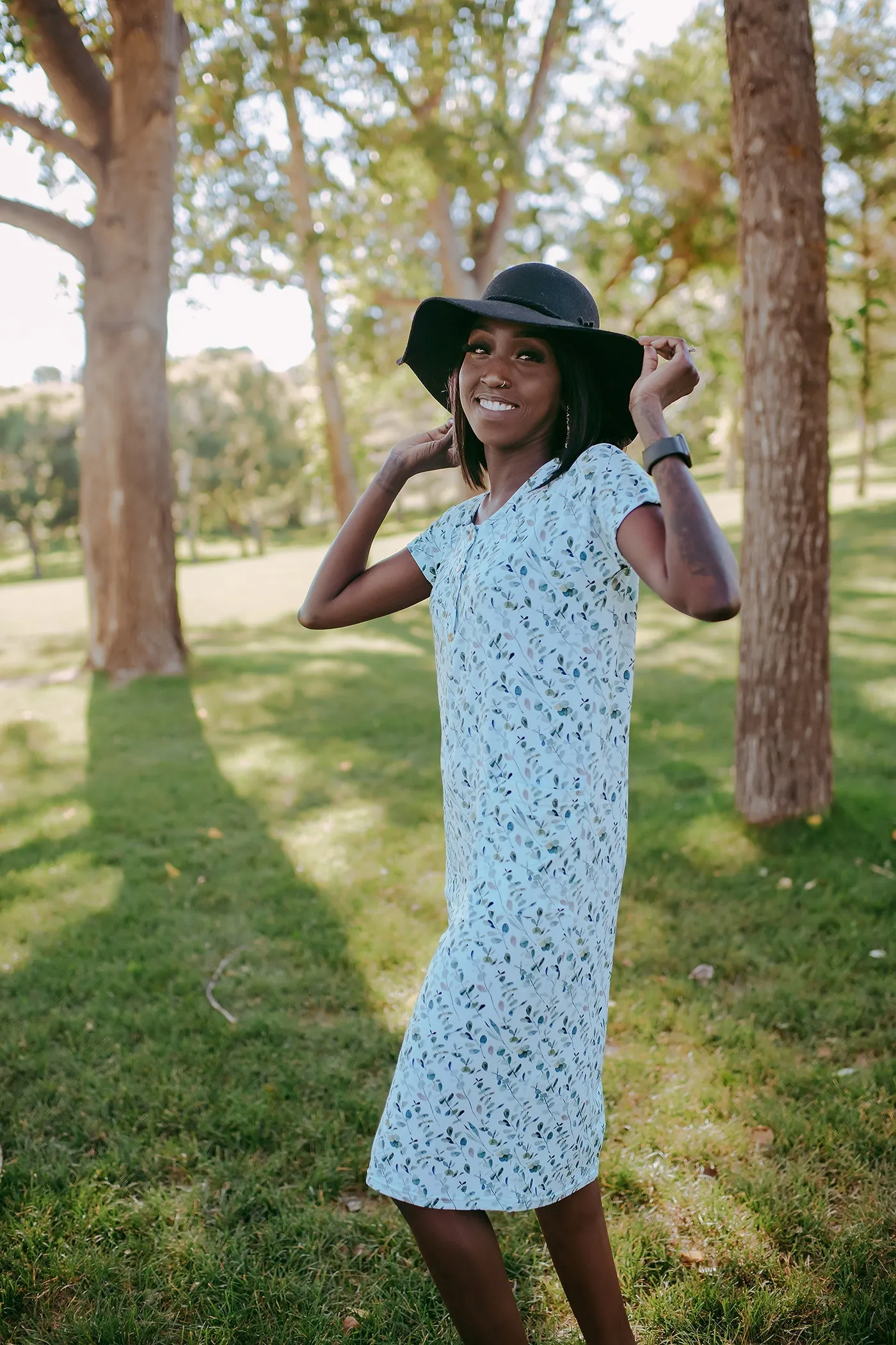 Jet Black T-shirt Dress