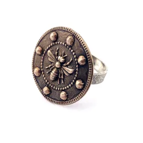 Large QUEEN BEE Statement Ring - Size 8 1/4