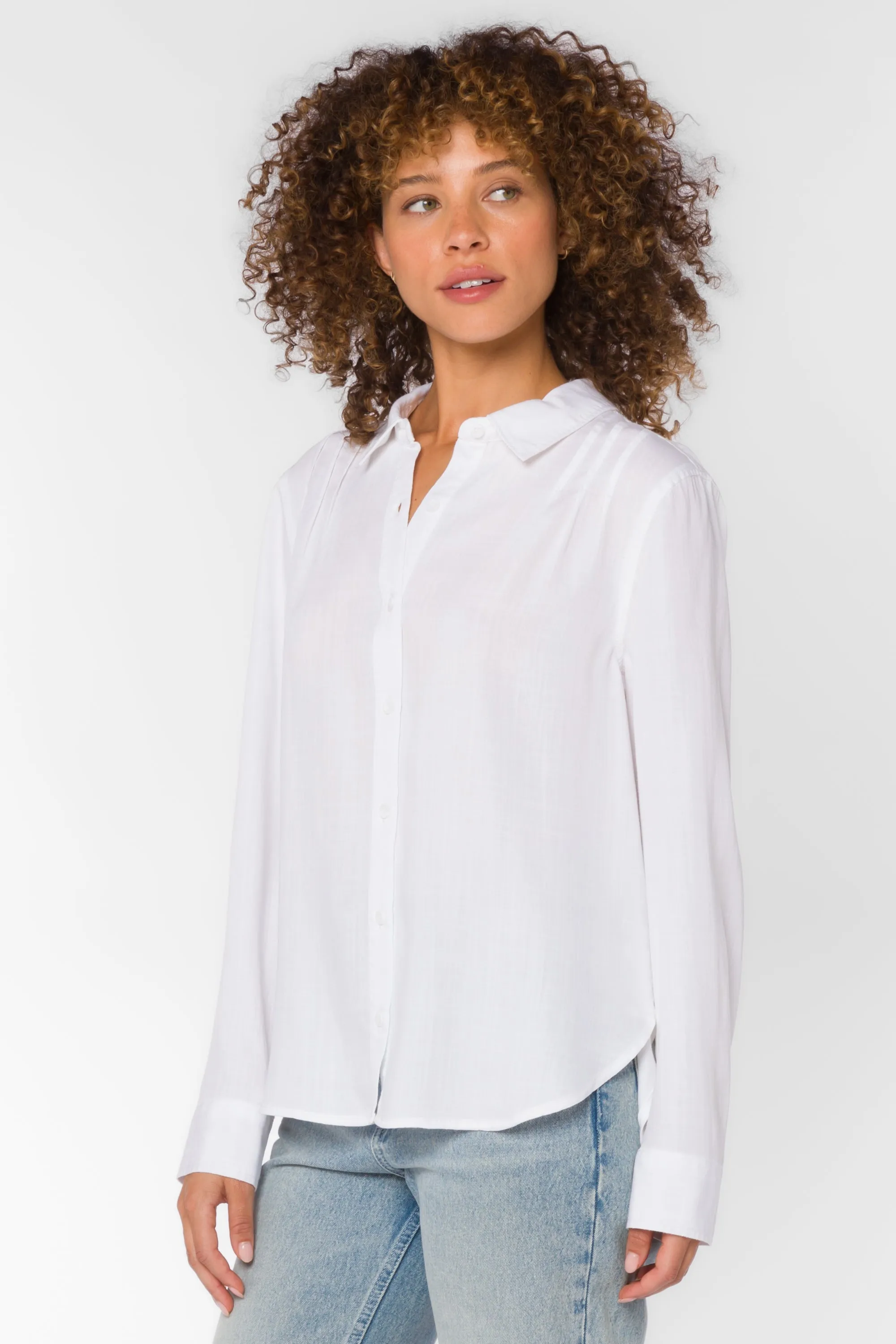 Leah Optic White Blouse