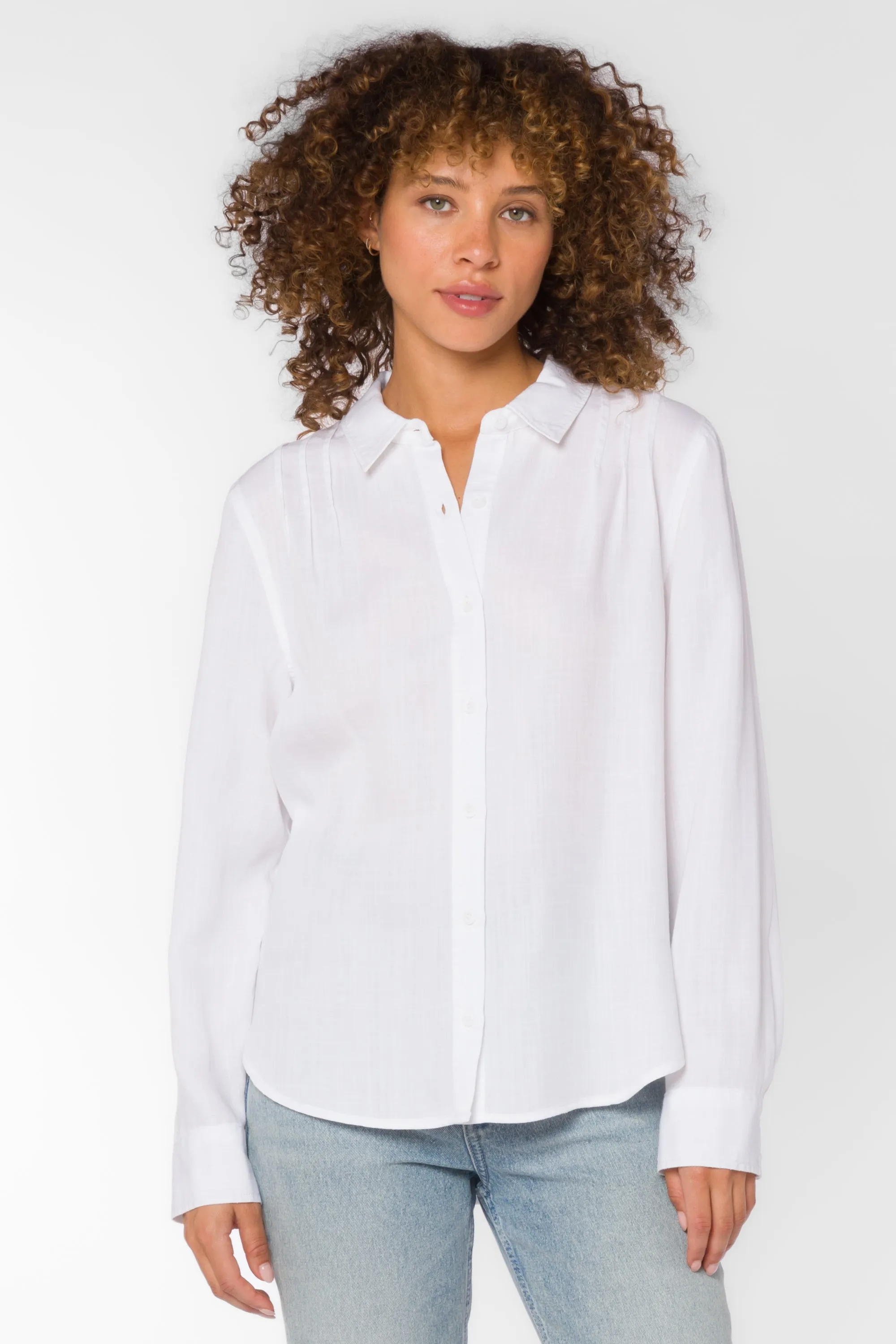 Leah Optic White Blouse