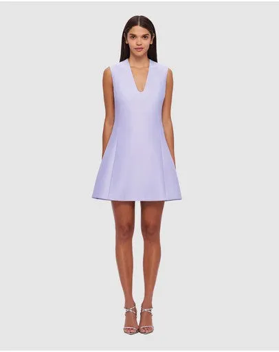 LEO LIN Briana V Neck Mini Dress - Lilac