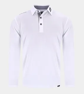 LONG SLEEVE TOUR POLO WHITE