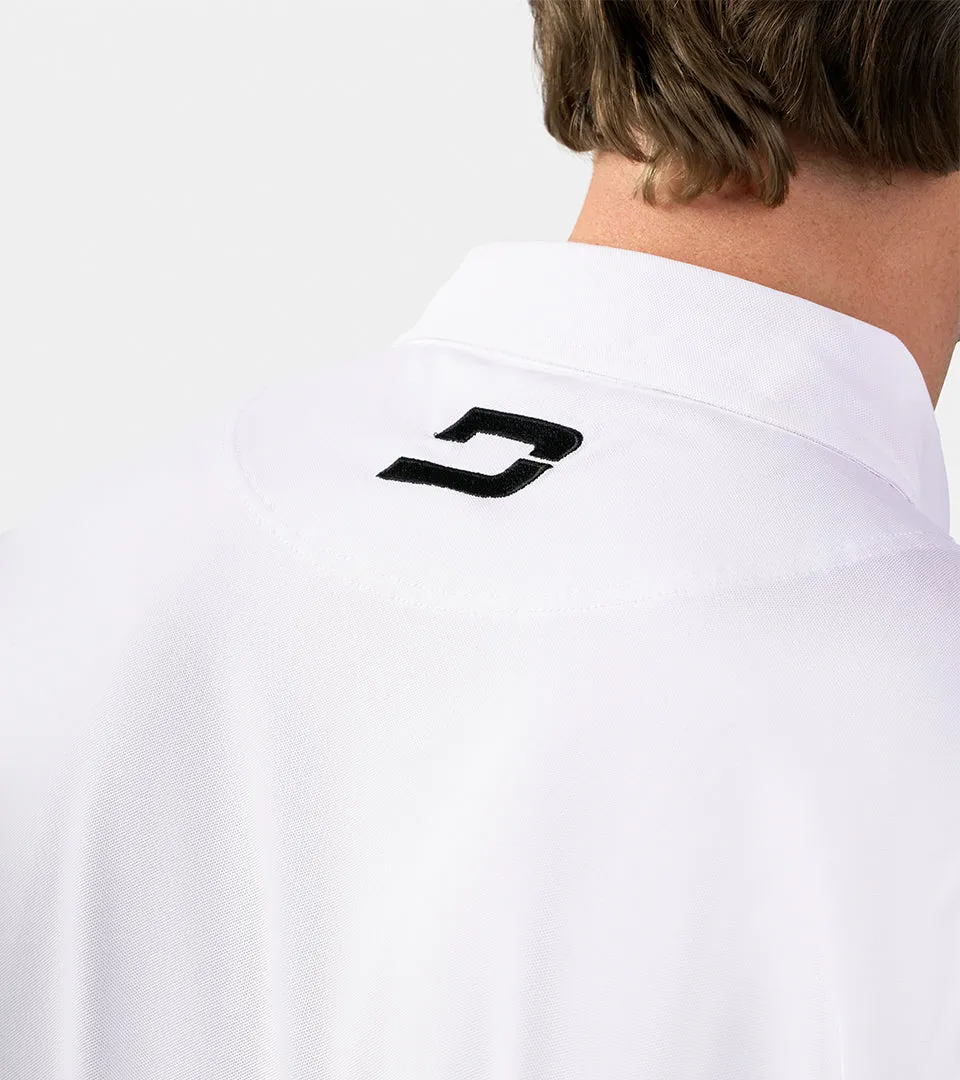 LONG SLEEVE TOUR POLO WHITE