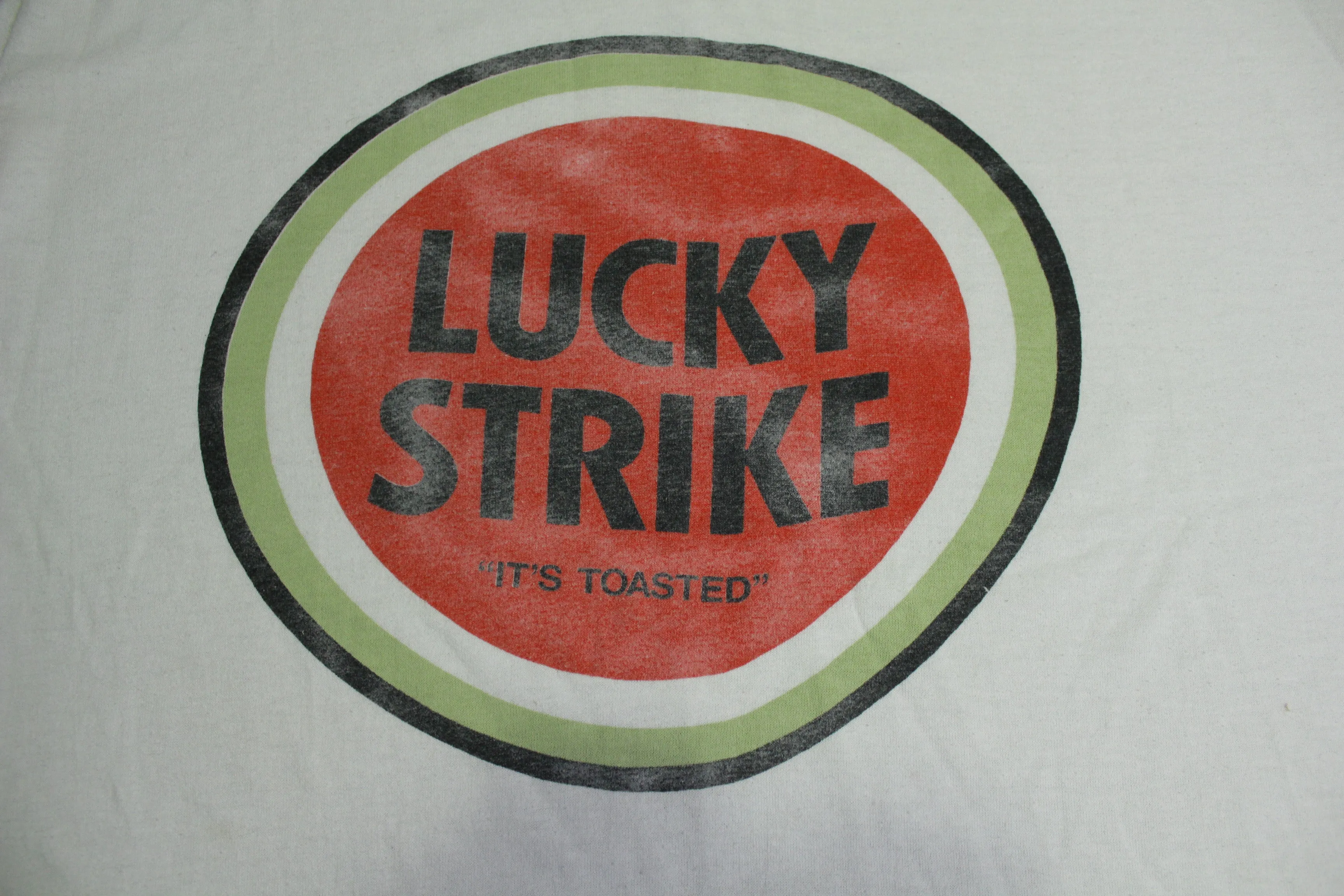 Lucky Strike It's Toasted Vintage 80's Single Stitch Cigarette Smoking T-Shirt