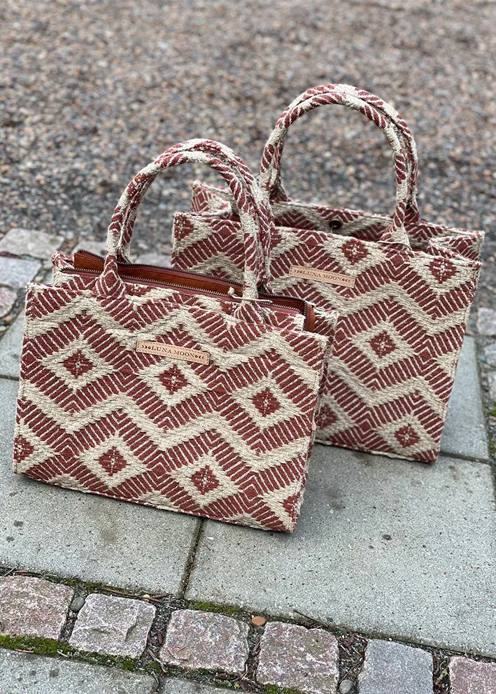 Luna Moon La Rambla Mid Tote - Terracotta