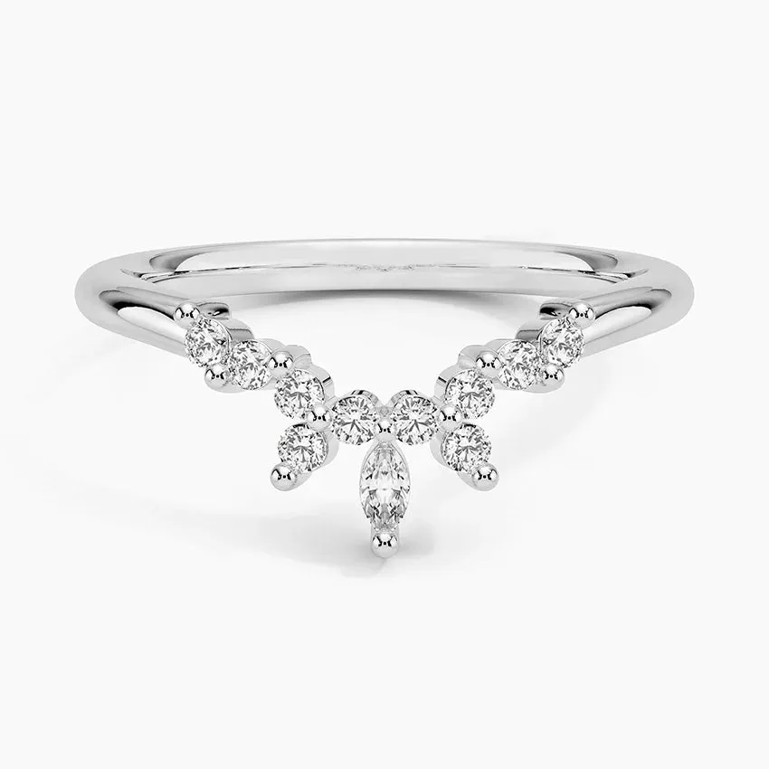 Luxe Nadia Contoured Wedding Band Ring - LR76