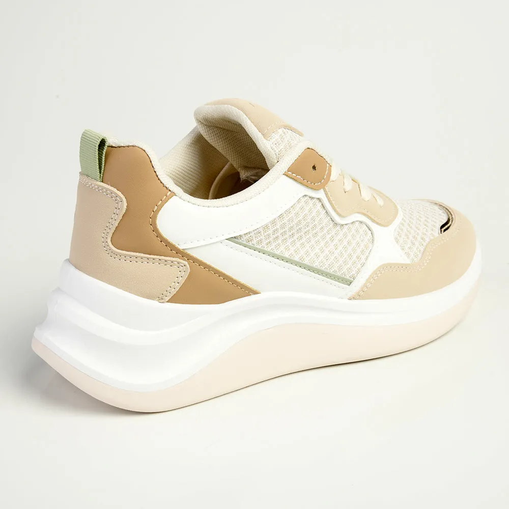 Madison Tanya Mesh Fashion Sneaker - Nude/Multi Colour