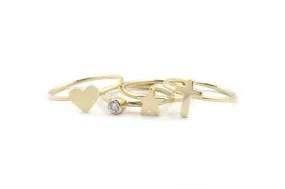 Make it Personal-Initial Stacking Alphabet and Symbol Ring