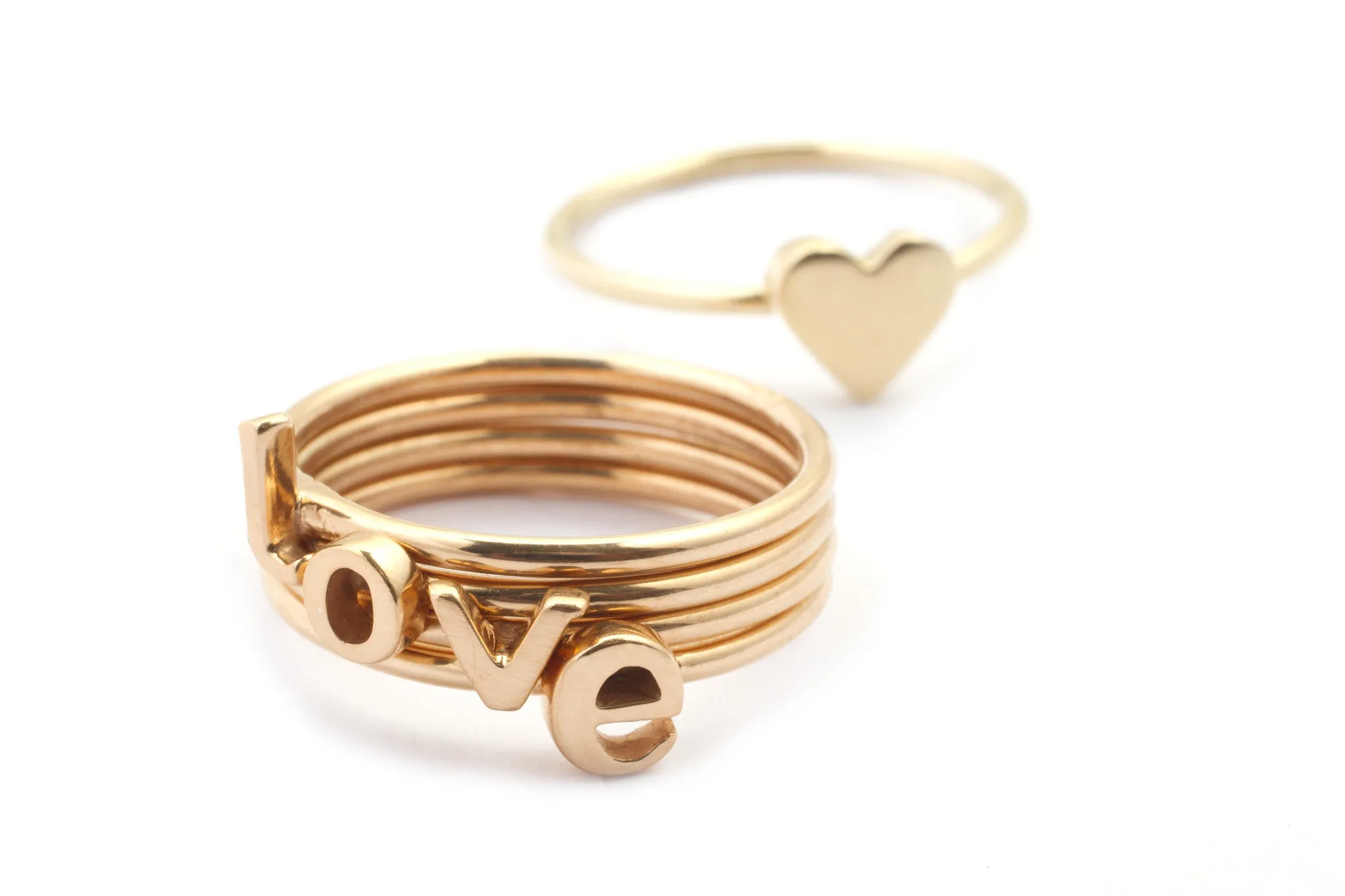 Make it Personal-Initial Stacking Alphabet and Symbol Ring