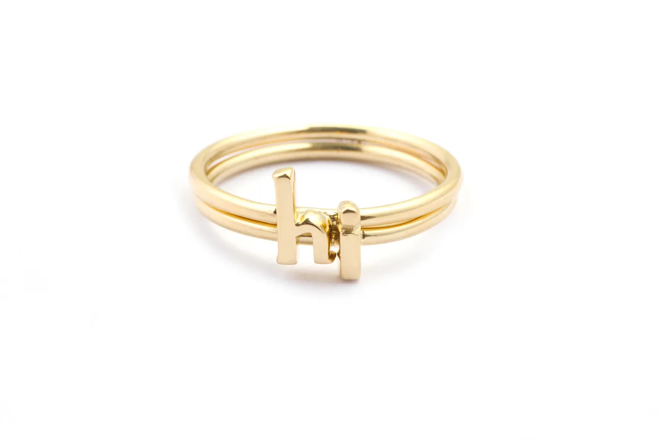 Make it Personal-Initial Stacking Alphabet and Symbol Ring