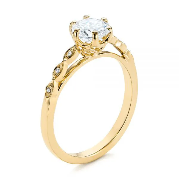 Marquise Shaped Classic Diamond Engagement Ring [Setting Only] - EC058