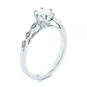 Marquise Shaped Classic Diamond Engagement Ring [Setting Only] - EC058