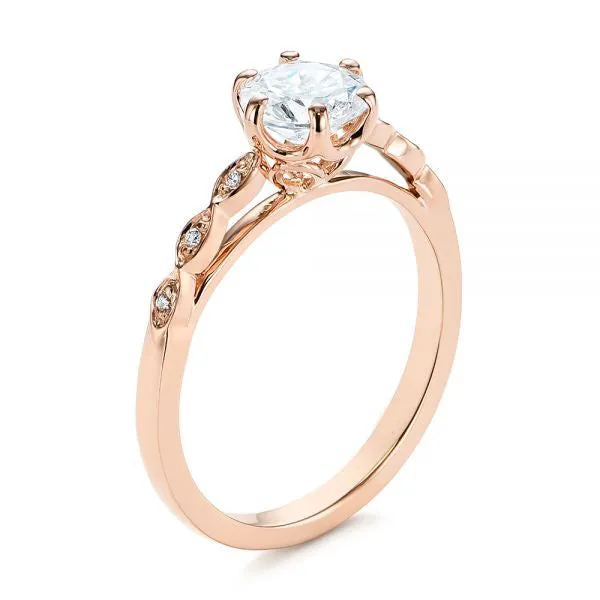 Marquise Shaped Classic Diamond Engagement Ring [Setting Only] - EC058