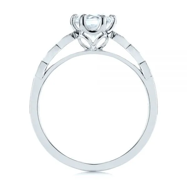 Marquise Shaped Classic Diamond Engagement Ring [Setting Only] - EC058