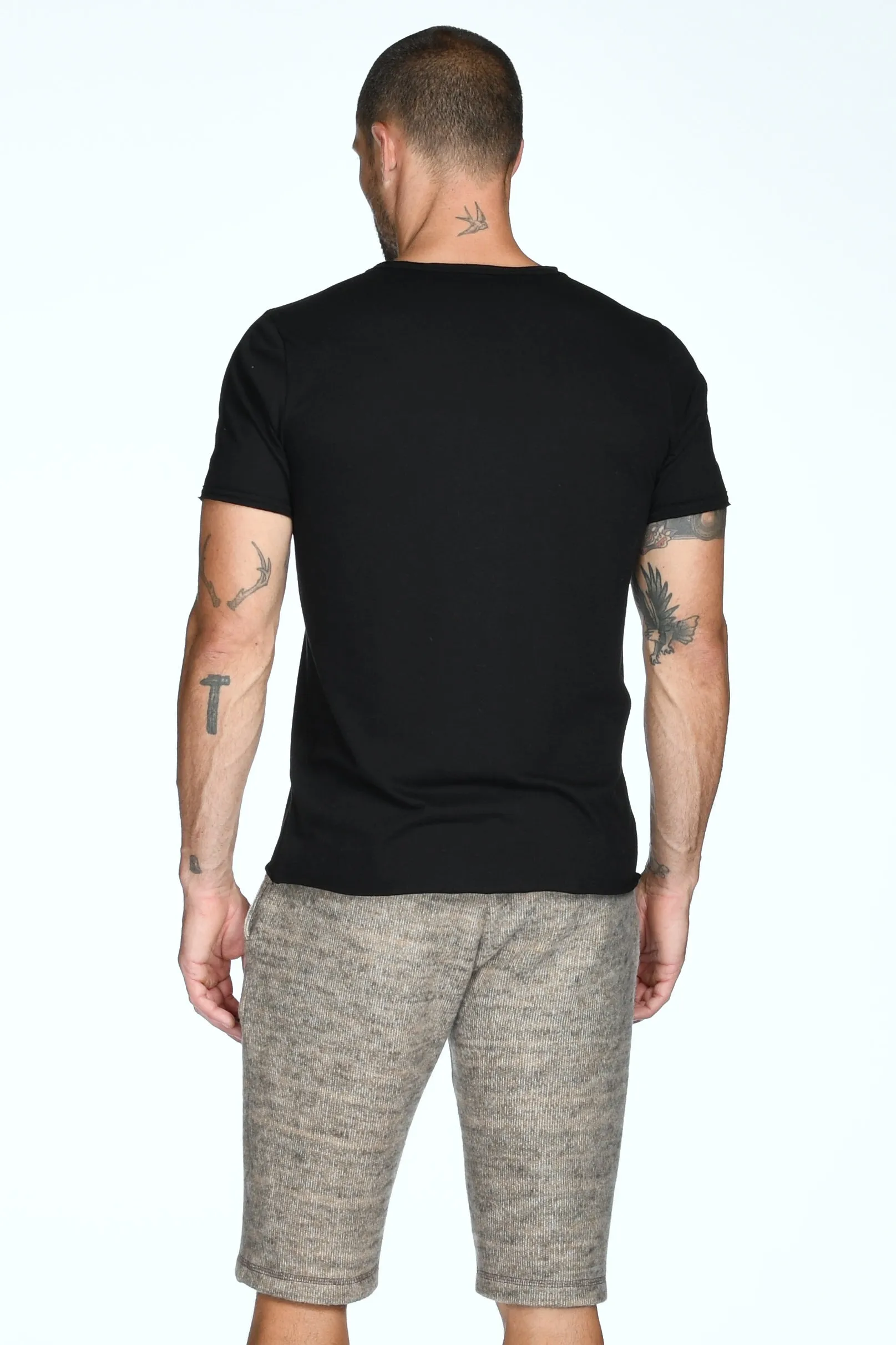 Men's Tri-Blend Patch Sleeve Tee