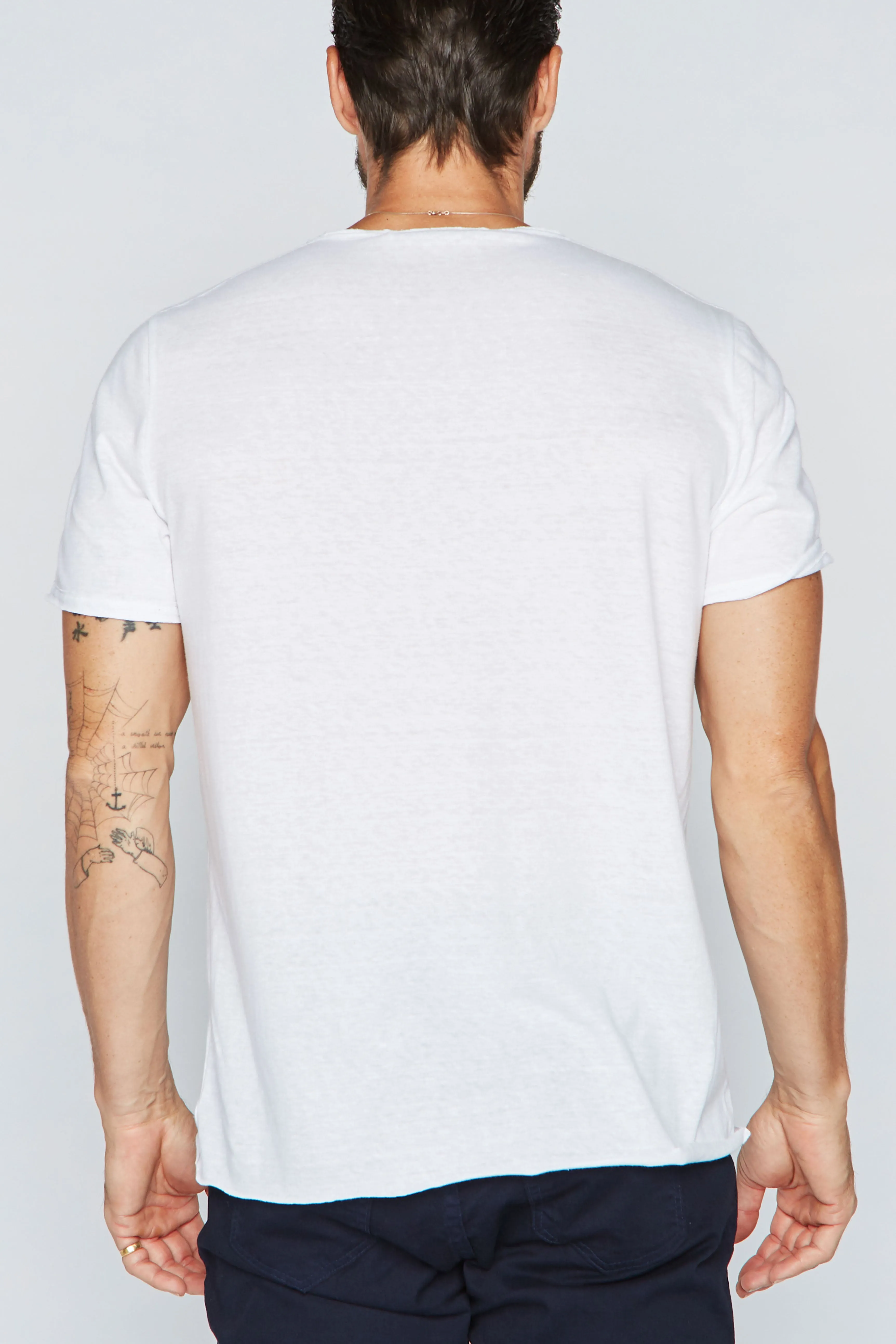 Men's Tri-Blend Patch Sleeve Tee