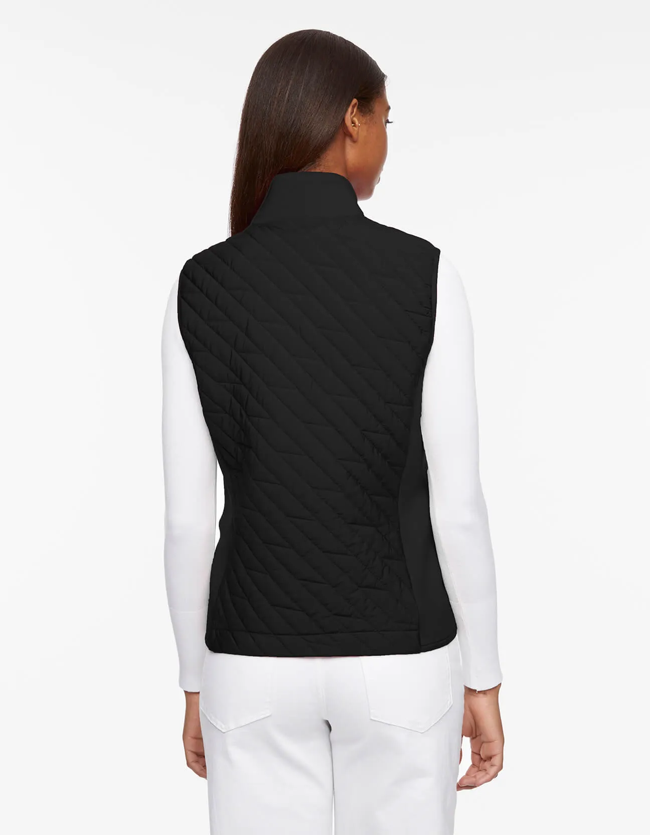 Mod Mix Neoprene Trim Puffer Vest