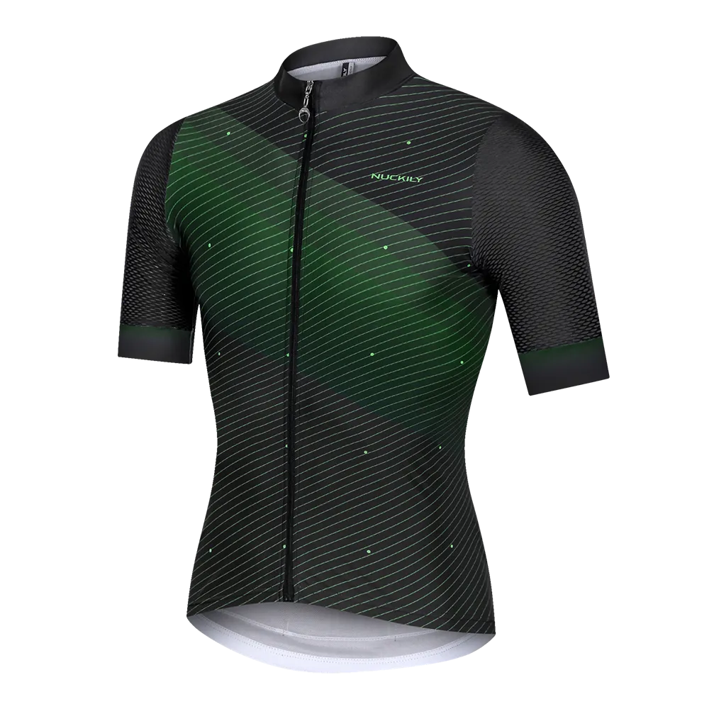 Nuckily MG045 Short Sleeve Cycling Jersey - Green