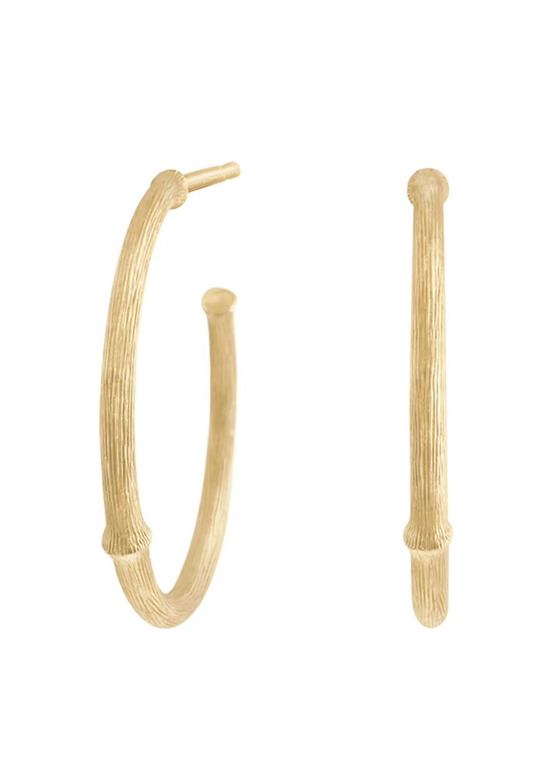 Ole Lynggaard Nature Creol 18K Yellow Gold Hoop Earrings | Large