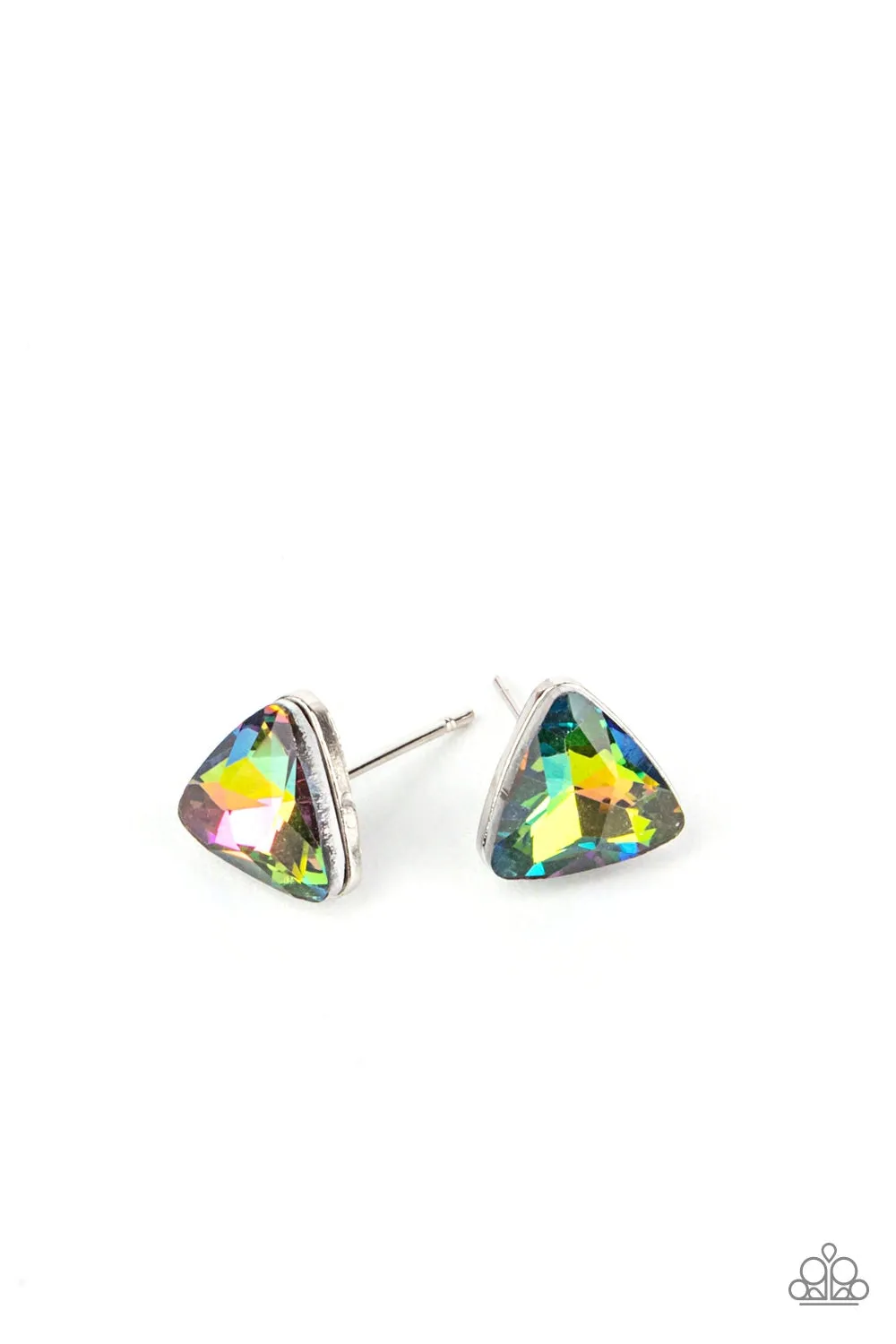 Paparazzi Accessories - MULTI COLOR OIL SPILL #SS9 - Starlet Shimmer Earrings