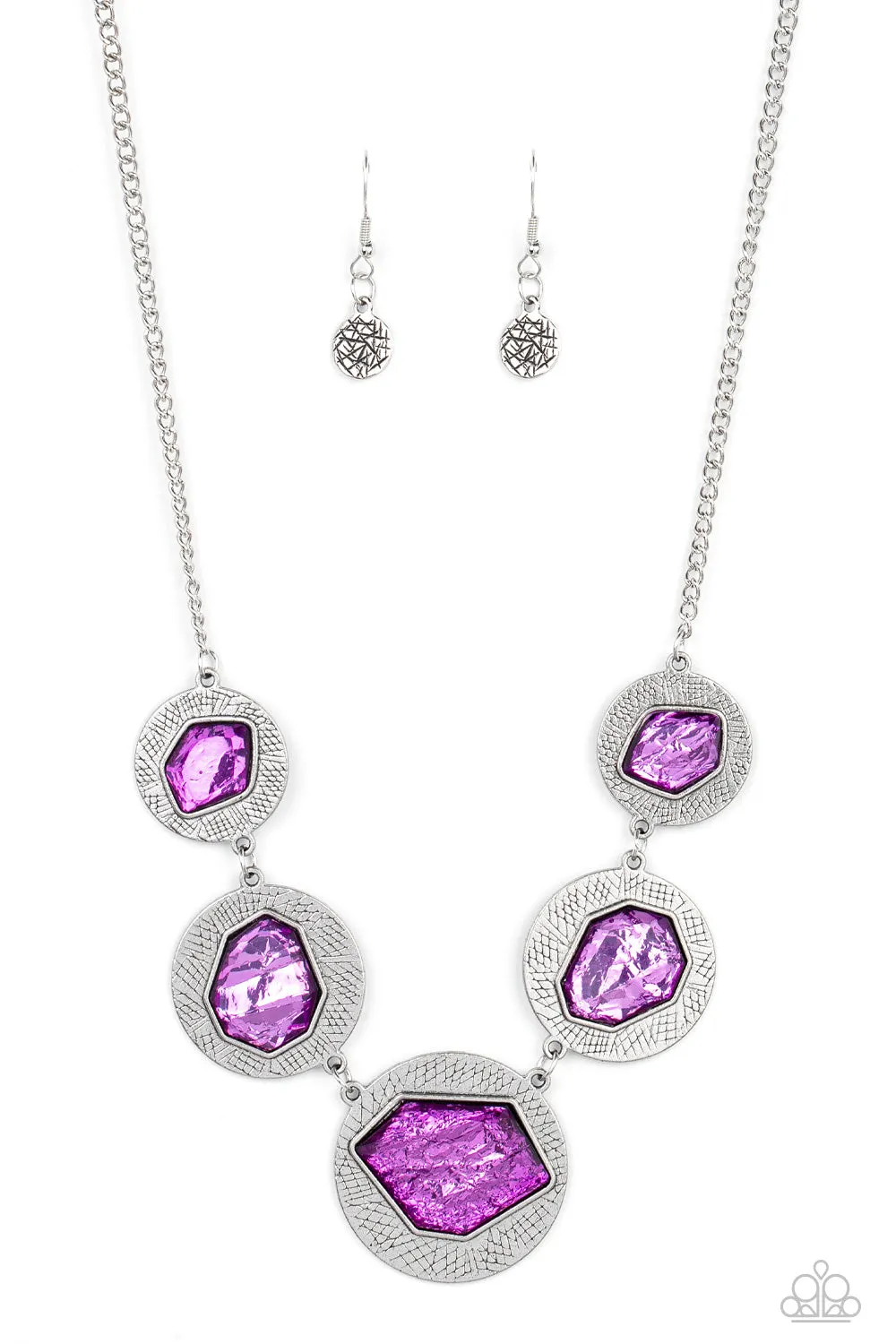 Paparazzi Accessories - Raw Charisma #L192 - Purple Necklace