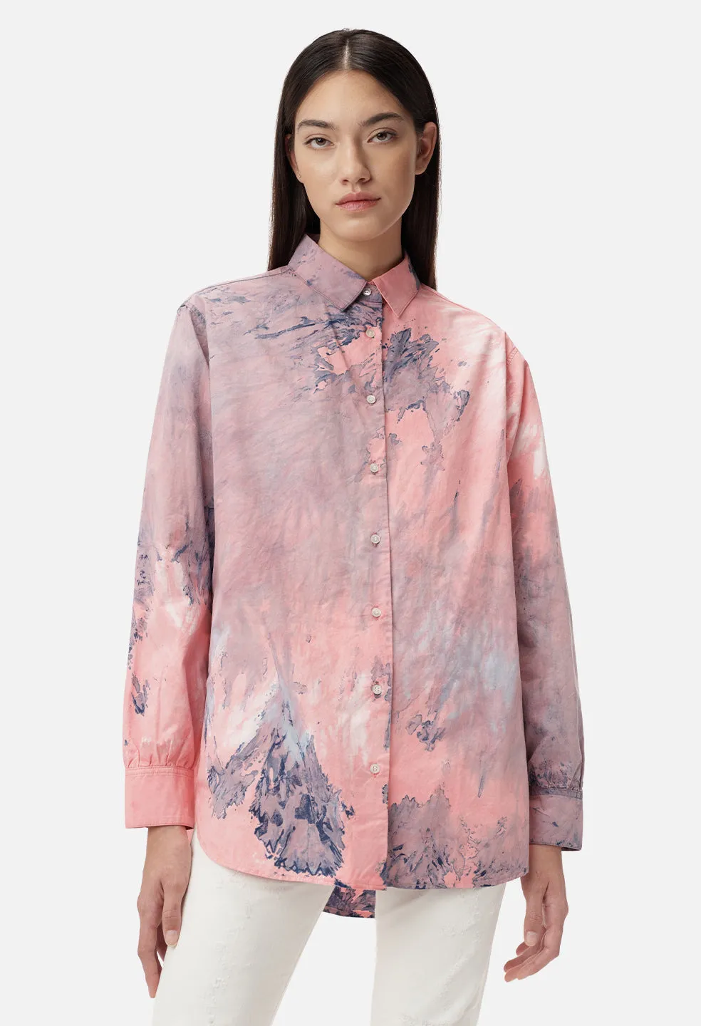 Pia Button Down / Spin Art