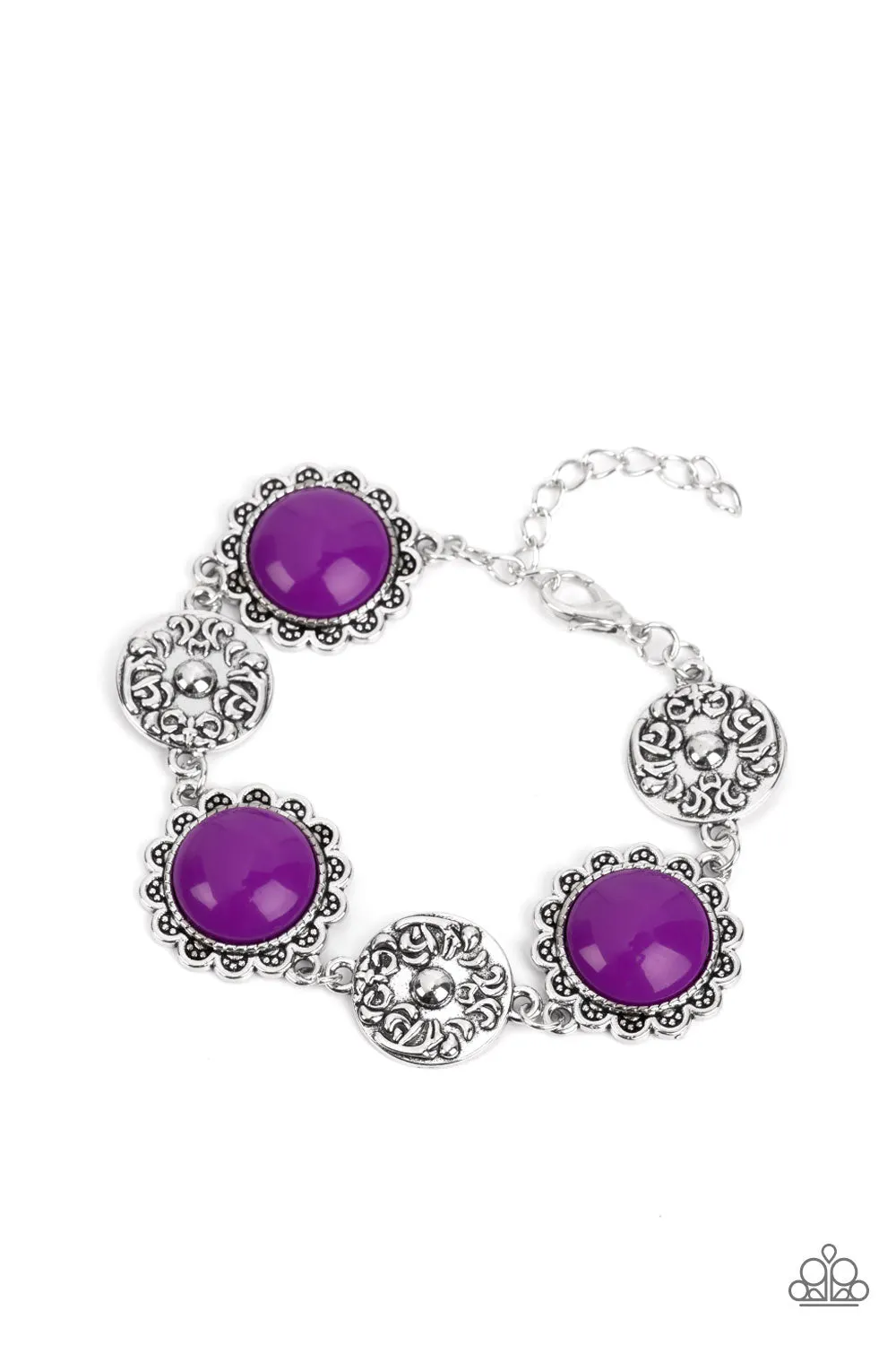 Positively Poppy Purple-Bracelet