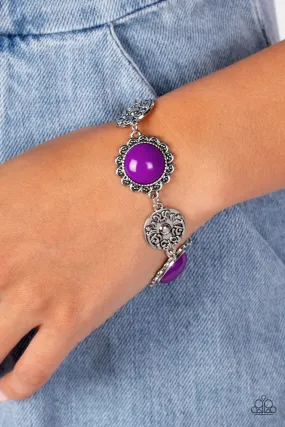 Positively Poppy Purple-Bracelet