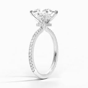 Princess Demi Diamond Engagement Ring [Setting Only] - EC110Pr