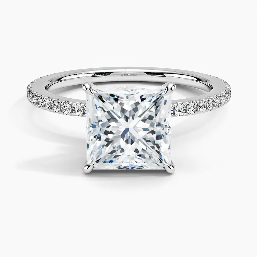 Princess Demi Diamond Engagement Ring [Setting Only] - EC110Pr