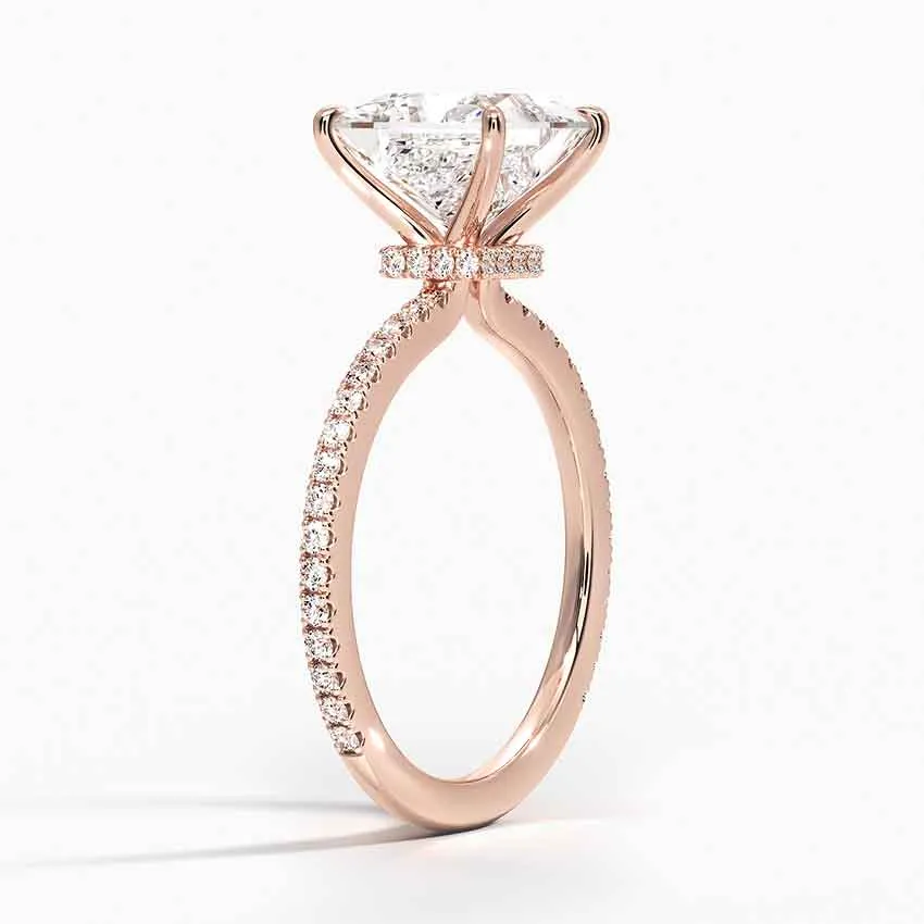 Princess Demi Diamond Engagement Ring [Setting Only] - EC110Pr