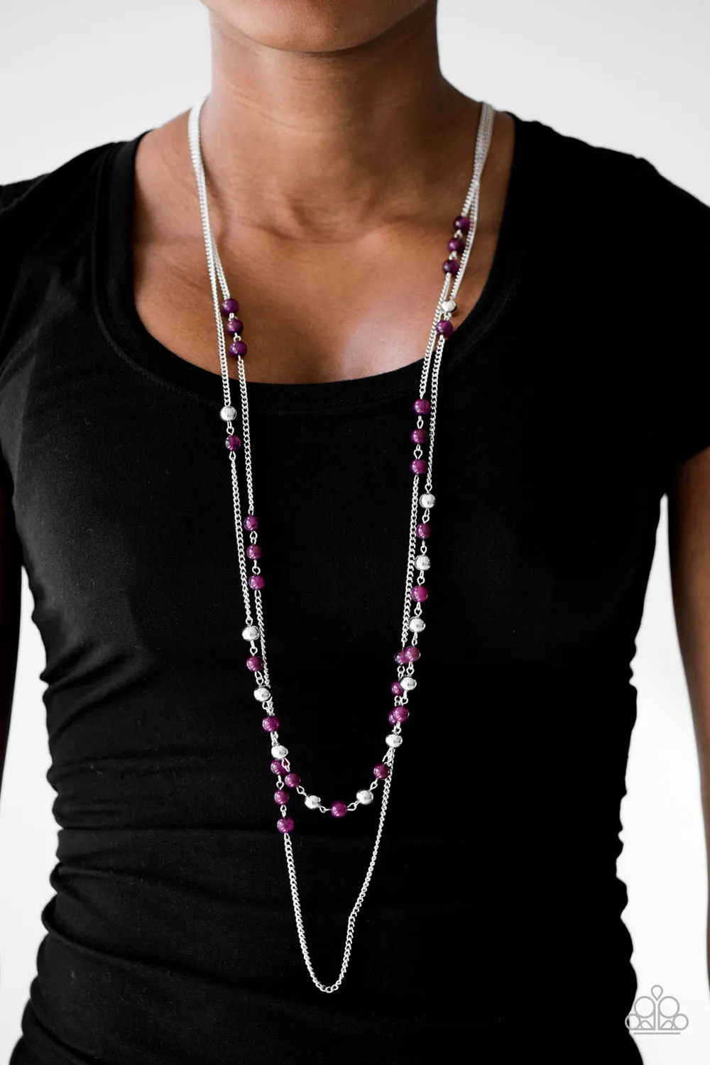 Prismatic Sunsets Purple-Necklace